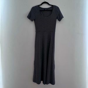 Club Monaco Scoop Neck Dress Classic Stripe Dress